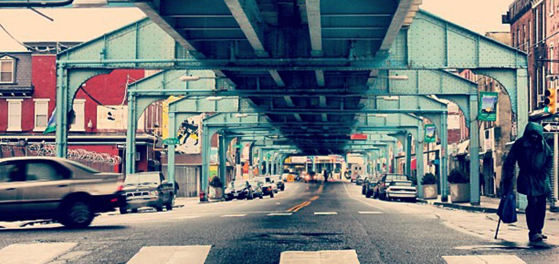 They call it the tunnel, there in the perpetual shadows under the elevated train. The section that runs up above and shadows Kensington Avenue.