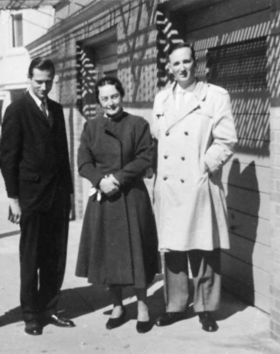 Eugene (Fr. Seraphim) with his godfather, Dimitri, and his godmother