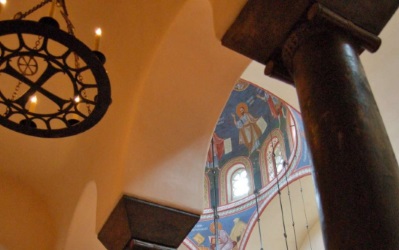 Loadbearing columns of Holy Ascension Orthodox Church, Mt. Pleasant, S.C.