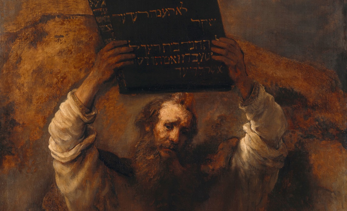 Moses Breaking the Tablets of the Law, Rembrandt, 1659