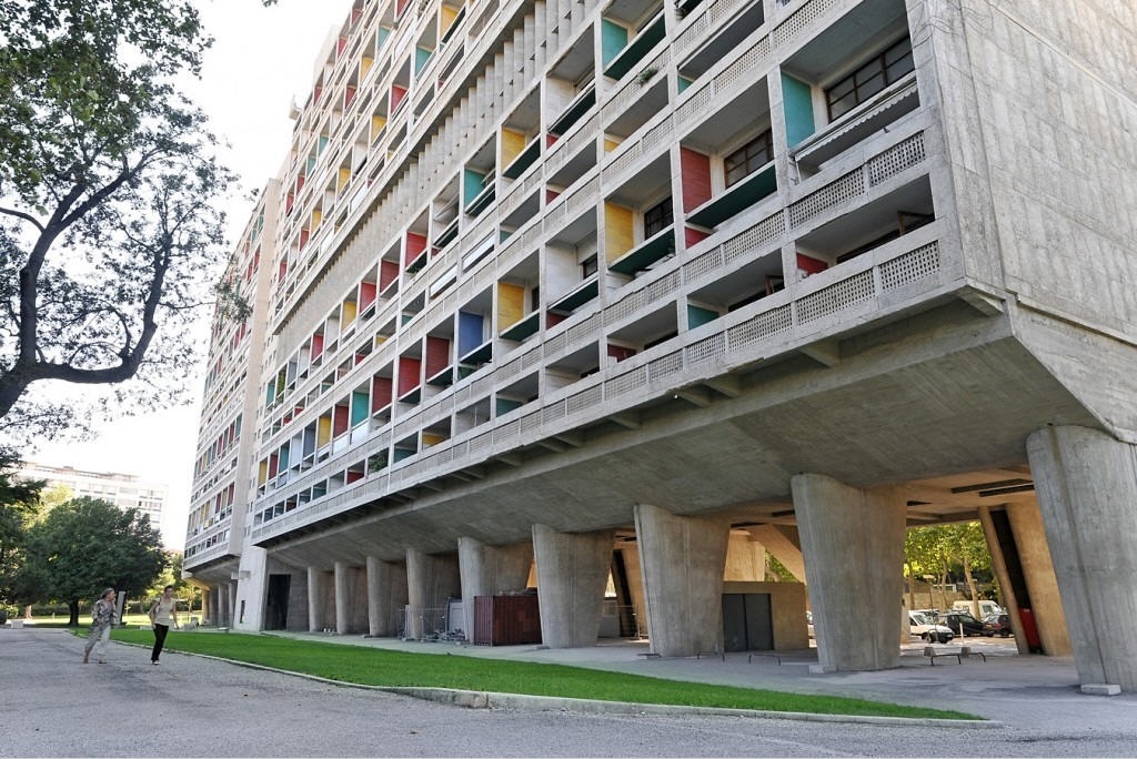 Le Corbusier's Unité d'habitation in Marseille, France (1952).