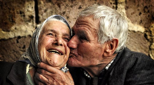 Couple kissing