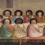 Last Supper, 1306 by Giotto. Proto Renaissance. religious painting. Scrovegni (Arena) Chapel, Padua, Italy