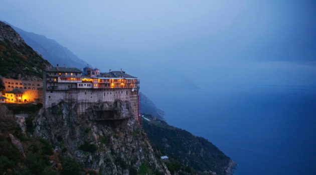 Simonos Petras (Simon Peter) Monastery on Mount Athos